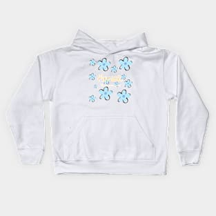 flower,On a hill with fluttering petals Kids Hoodie